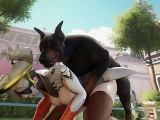 Mounting Mercy (fritzhq)[dog Wolf]3D Bestiality