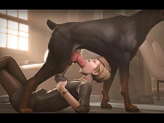 Victoria Sucking Some Doggy D (noname55)[dog Wolf]3D Bestiality